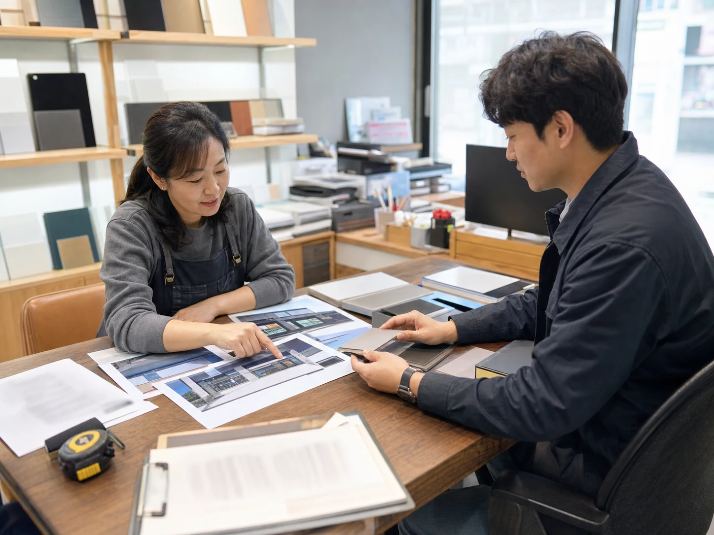 대전 간판 업체 실측과 상담 준비 현장